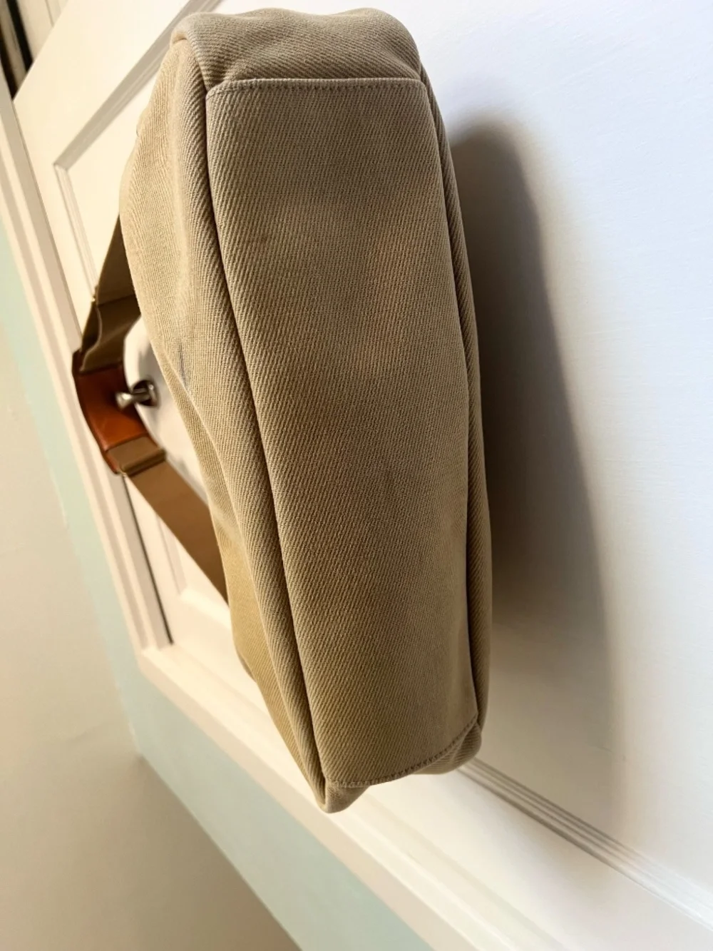 Vintage Polo Ralph Lauren Canvas Leather Weekender Travel Bag
